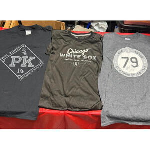 Chicago White Sox T-Shirts Lot of‎ 3 Size M – Konerko, Abreu, Team Logo